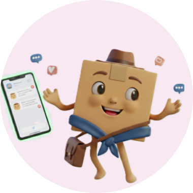 Rencontre entre expéditeur et co-transporteur pour la remise du colis dans une ambiance conviviale et sécurisée